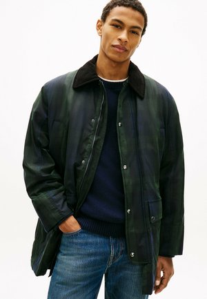 WAXED TARTAN CHECK RELAXED BARN - Kurzmantel - blackwatch check