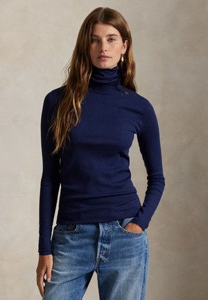 Polo Ralph Lauren STRETCH BLEND TURTLENECK - Pulover - newport navy