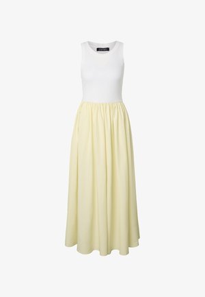 Estelou, SLEEVLESS - Maksimekko - white butter yellow