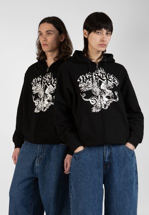 ZIP HOODIE UNISEX  - Sweatjakke - black