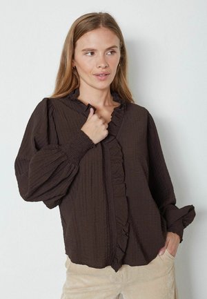FRILL - Pusero - dark brown