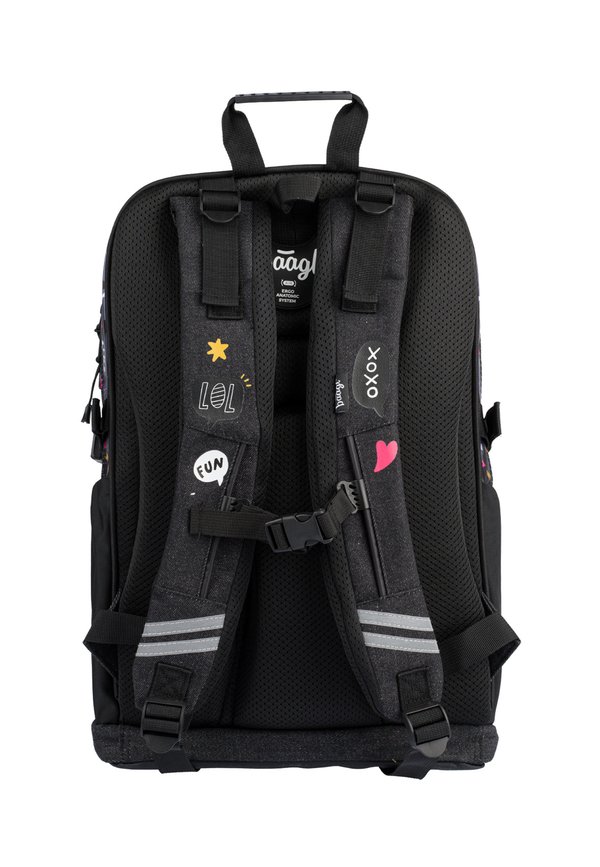 SET 3TLG – Schulranzen – schwarz