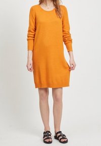 VILA Abito in maglia - gold-coloured