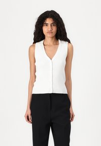 Vero Moda - VMWILLOW V NECK - Waistcoat - snow white Thumbnail Image 1