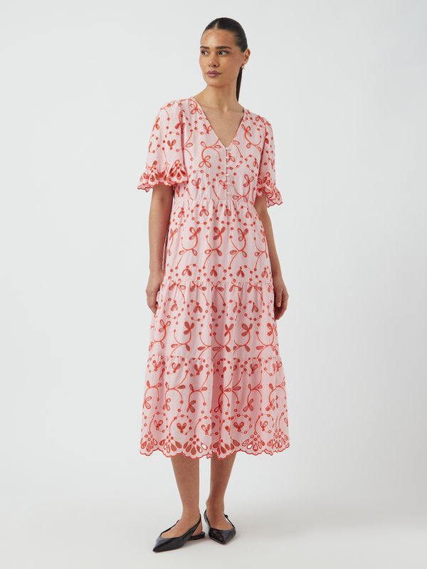 YASKANIKKA CONTRAST MIDI DRESS - Day dress - coral blush2