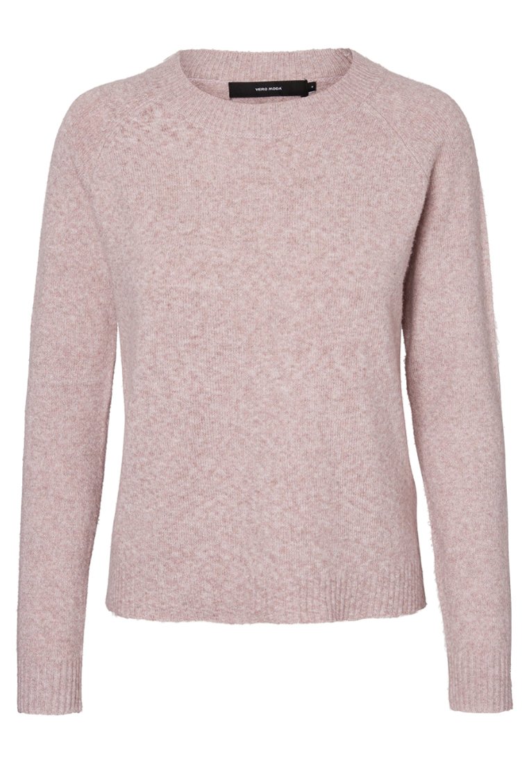 Vero Moda VMDOFFY O NECK Strickpullover Woodrose/rosa
