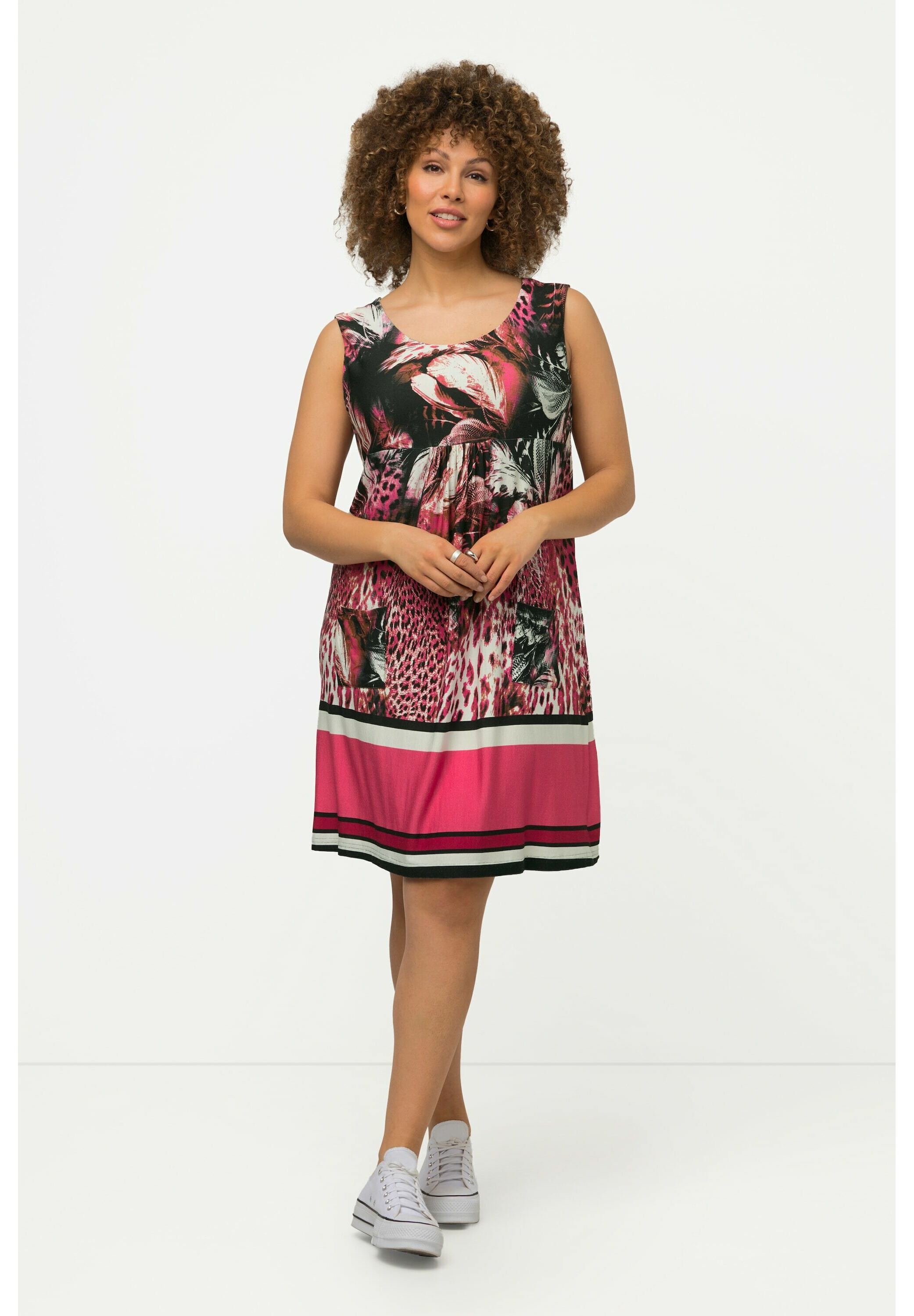 Maglia A Righe Ulla Popken Per Donna – Scollo A Cuore E Mezza Manica – Taglie Comode Con Orlo Elastico – Top Moda Primaverile