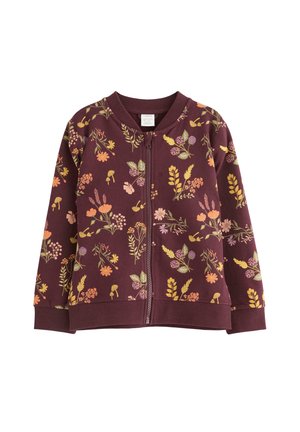 WITH ZIP  - Sweatjacke - dark lilac
