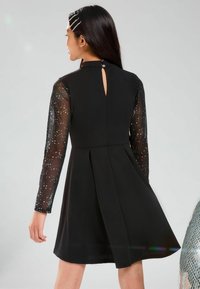 Lipsy GLITTER SKATER- REGULAR FIT - Koktélruha / Partiruha - black