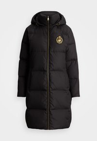 CHANNEL QUILTED FUNNELNECK DOWN COAT - Down coat - black