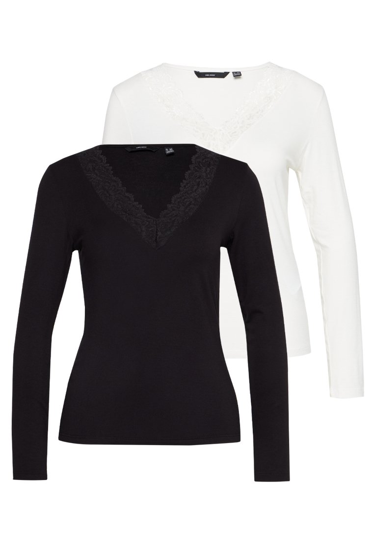 Vero Moda Petite Longsleeve wit Vero Moda Petite Longsleeve wit