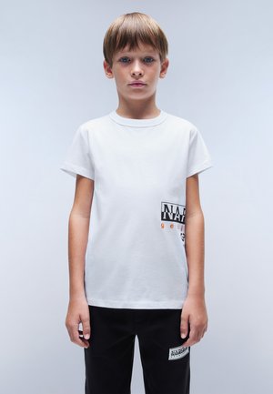 Napapijri EIGER  - Printtipaita - bright white