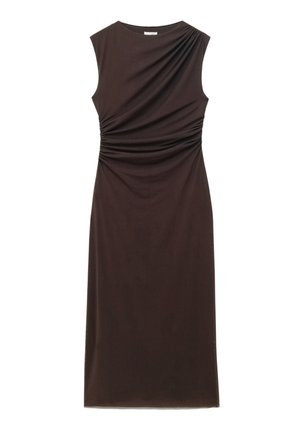 & OTHER STORIES, & OTHER STORIES SLEEVELESS DRAPED MAXI DRESS - Maxikleid - dark brown
