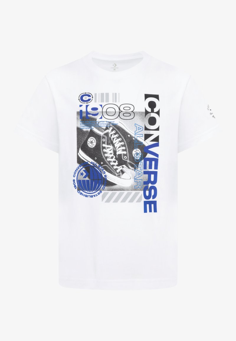 Converse PHOTO SNEAKER TEE - Camiseta estampada - black/white