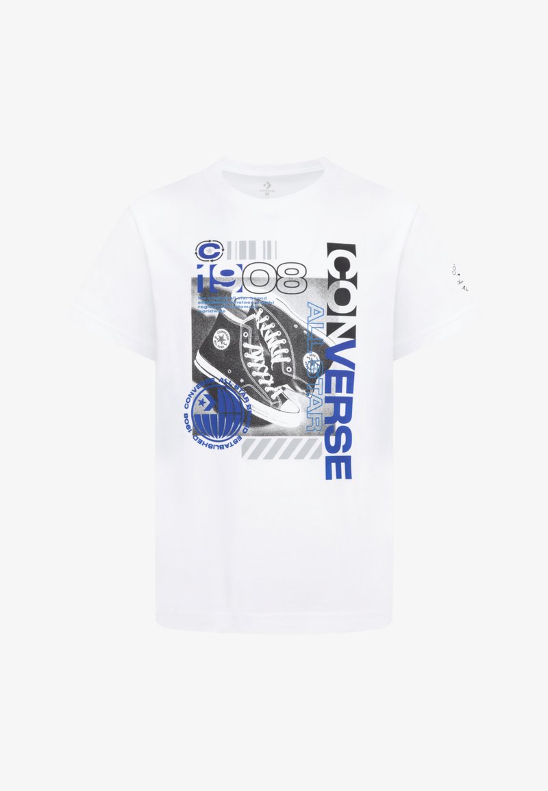 Converse PHOTO SNEAKER TEE - Camiseta estampada - black/white