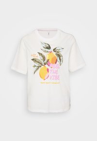 ONLBLINIS LIFE FRUIT - T-shirts med print - cloud dancer