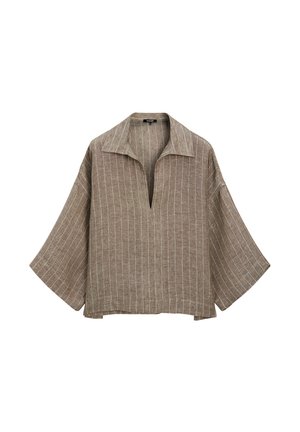 Massimo Dutti Blouse - mottled brown