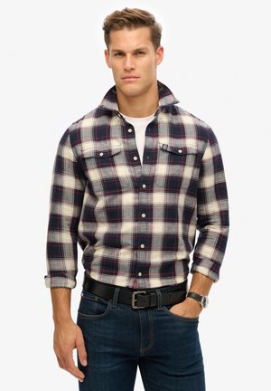 Superdry & Co THE MERCHANT STORE CHECK - Overhemd - navy check