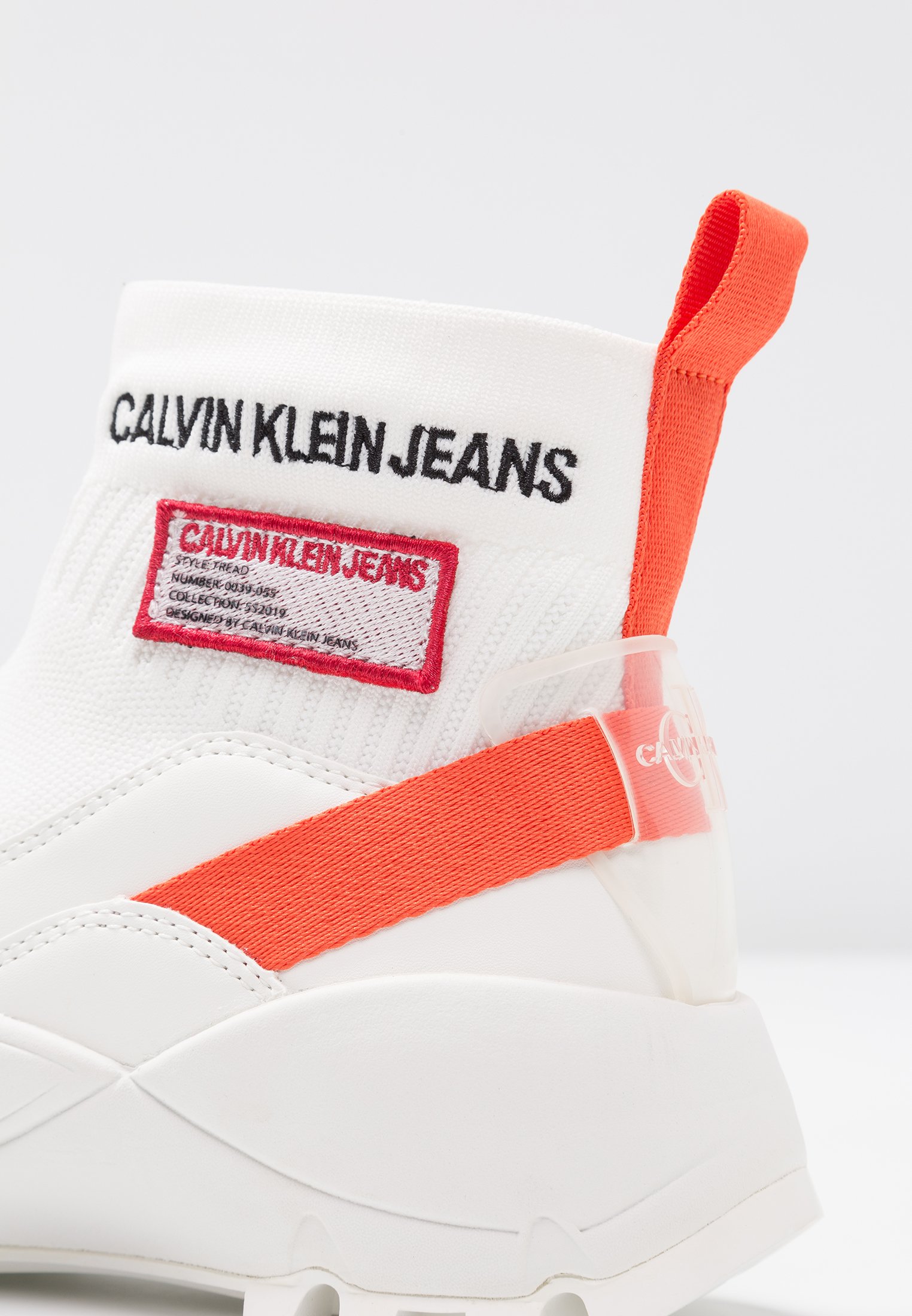 basket calvin klein chaussette