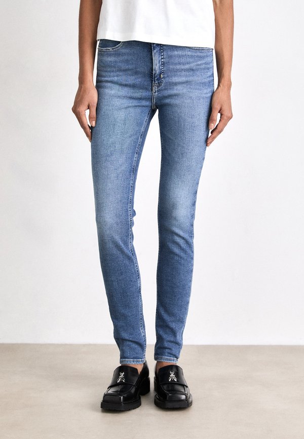 HIGH RISE - Jeans Skinny Fit - denim dark
