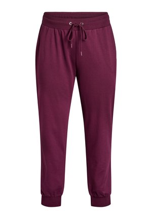 Active by Zizzi TRAINING MIT TASCHEN - Tracksuit bottoms - winetasting