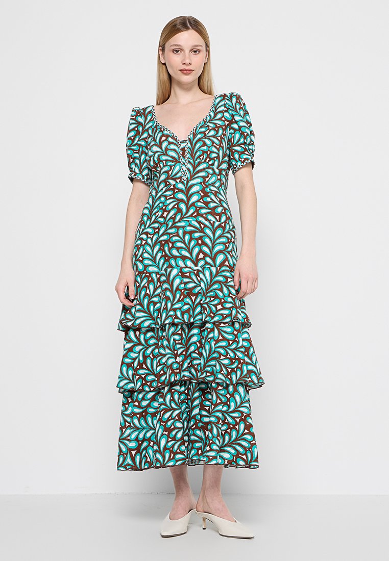 Diane von Furstenberg Maxi-jurk meerkleurig