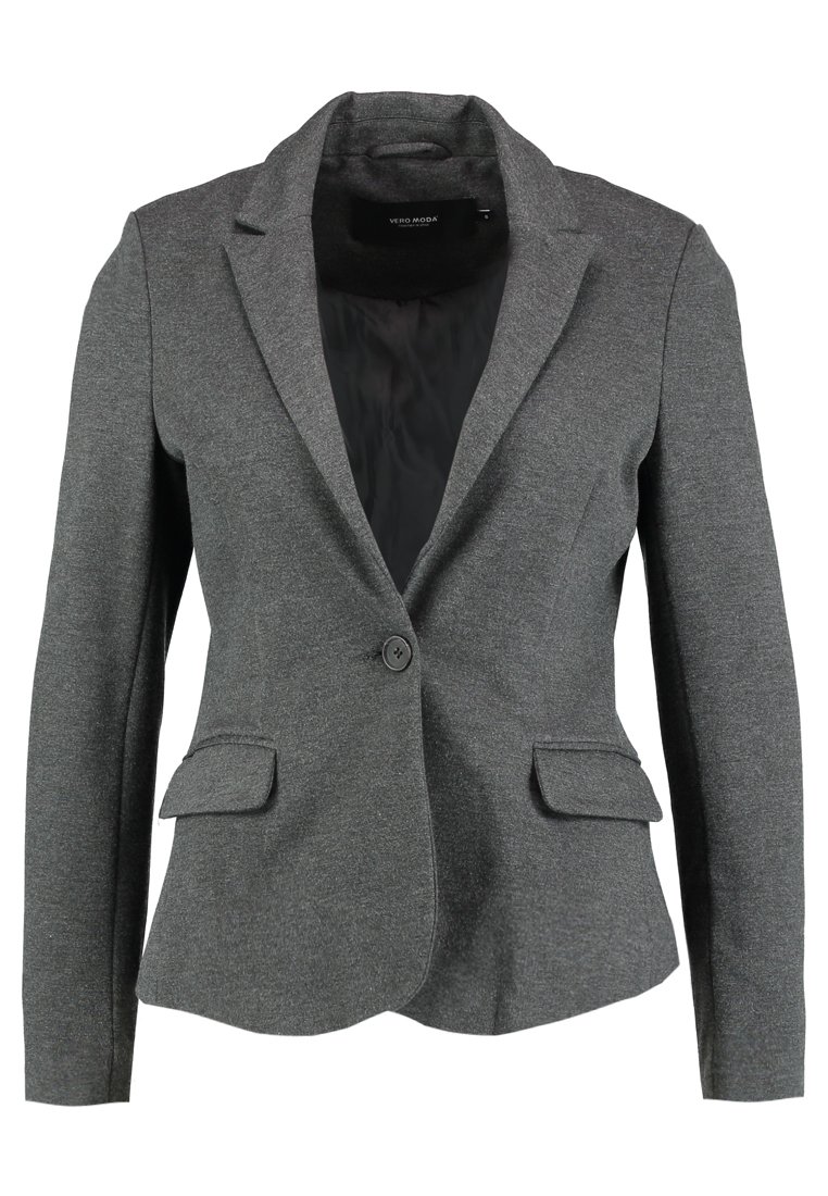 Vero Moda VMRORY - Blazer - dark grey melange/donkergrijs gemêleerd -  Zalando.nl