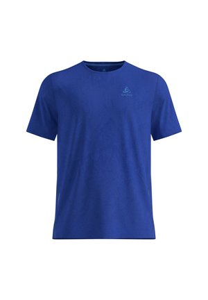 ODLO, T-SHIRT CREW NECK S/S ZEROWEIGHT ENGINEERED CHILL-TEC - T-shirt de sport - dazzling blue melange