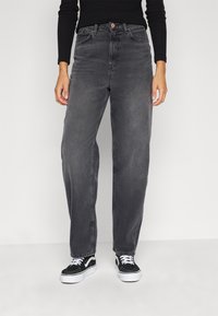 ONLY - ONLCARRIE TAPERED - Répafazonú farmer - washed black Miniatűr kép 1