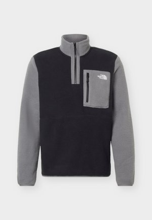 The North Face, YUMIORI 1/4 ZIP - Felpa in pile - black/grey