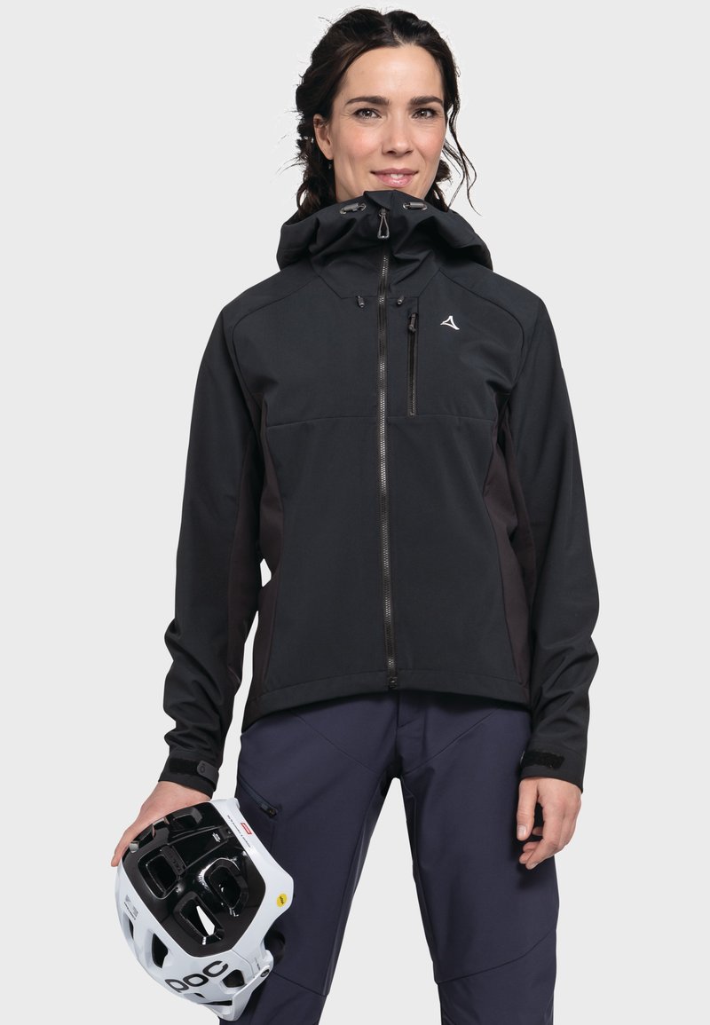 Schöffel BIKE HYBRID STYLE SALZA WMS - Regenjacke / wasserabweisende Jacke - schwarz