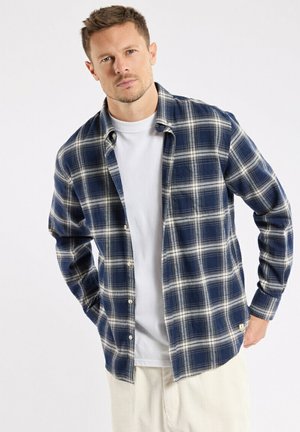 STRAIGHT - Chemise - carreaux marine deep gris