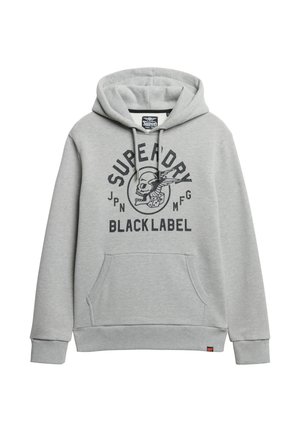 Superdry & Co LABEL - Hoodie - grey marl