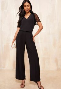 Friends Like These SHORT SLEEVE WRAP - REGULAR FIT - Blúzka - black