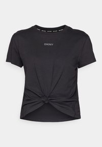 MINI STUD LOGO KNOT FRONT TEE - Majica kratkih rukava s printom - black
