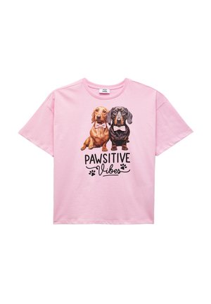 DOG - T-shirt print - pink