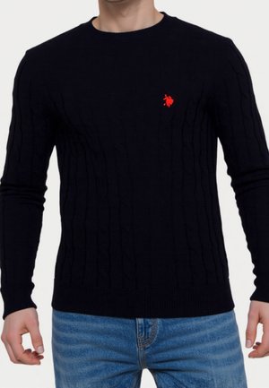 Strickpullover - black