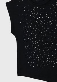 Stradivarius STUDDED WITH SLEEVES - Top - black