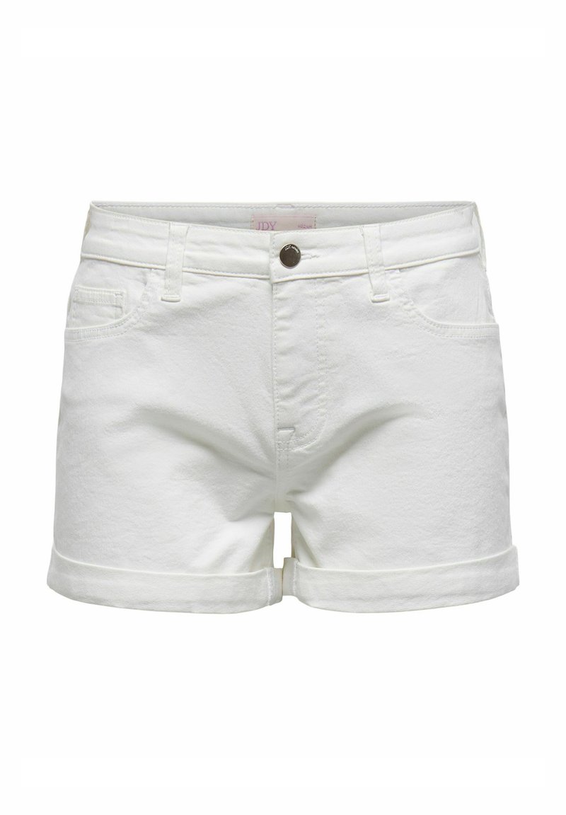 JDY MOON FOLDUP MIX - Shorts vaqueros - weiß