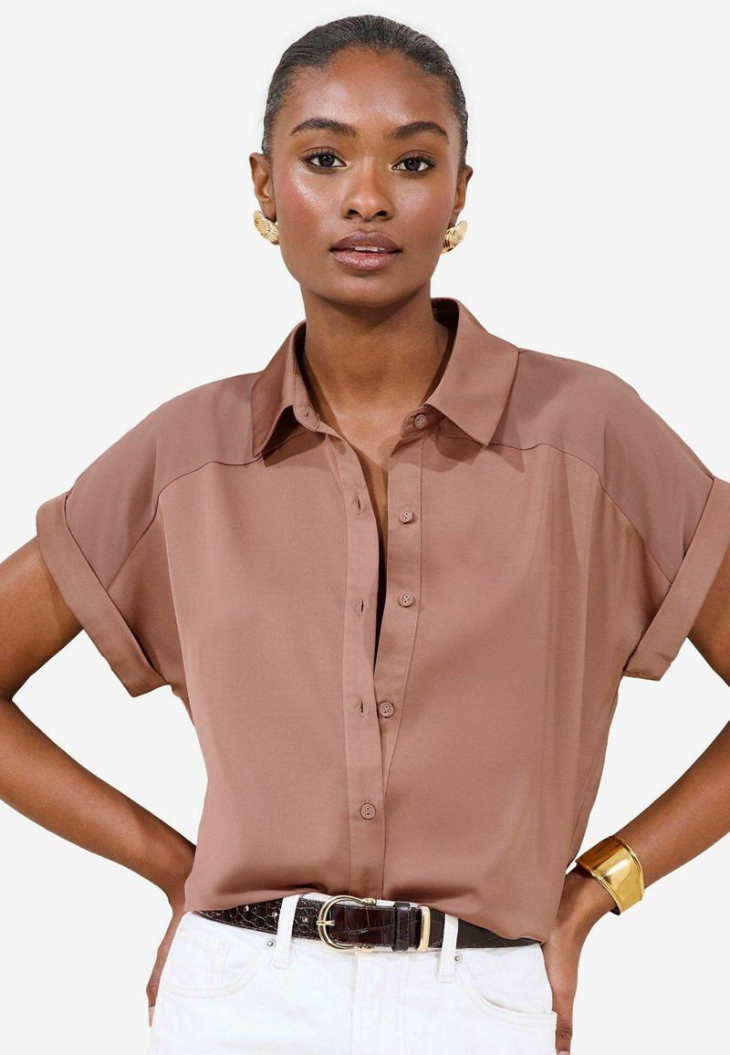 Lipsy - Button-down blouse - pink, Enlarge