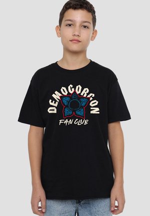 NETFLIX STRANGER THINGS DEMOGORGON FAN CLUB  - Print T-shirt - black
