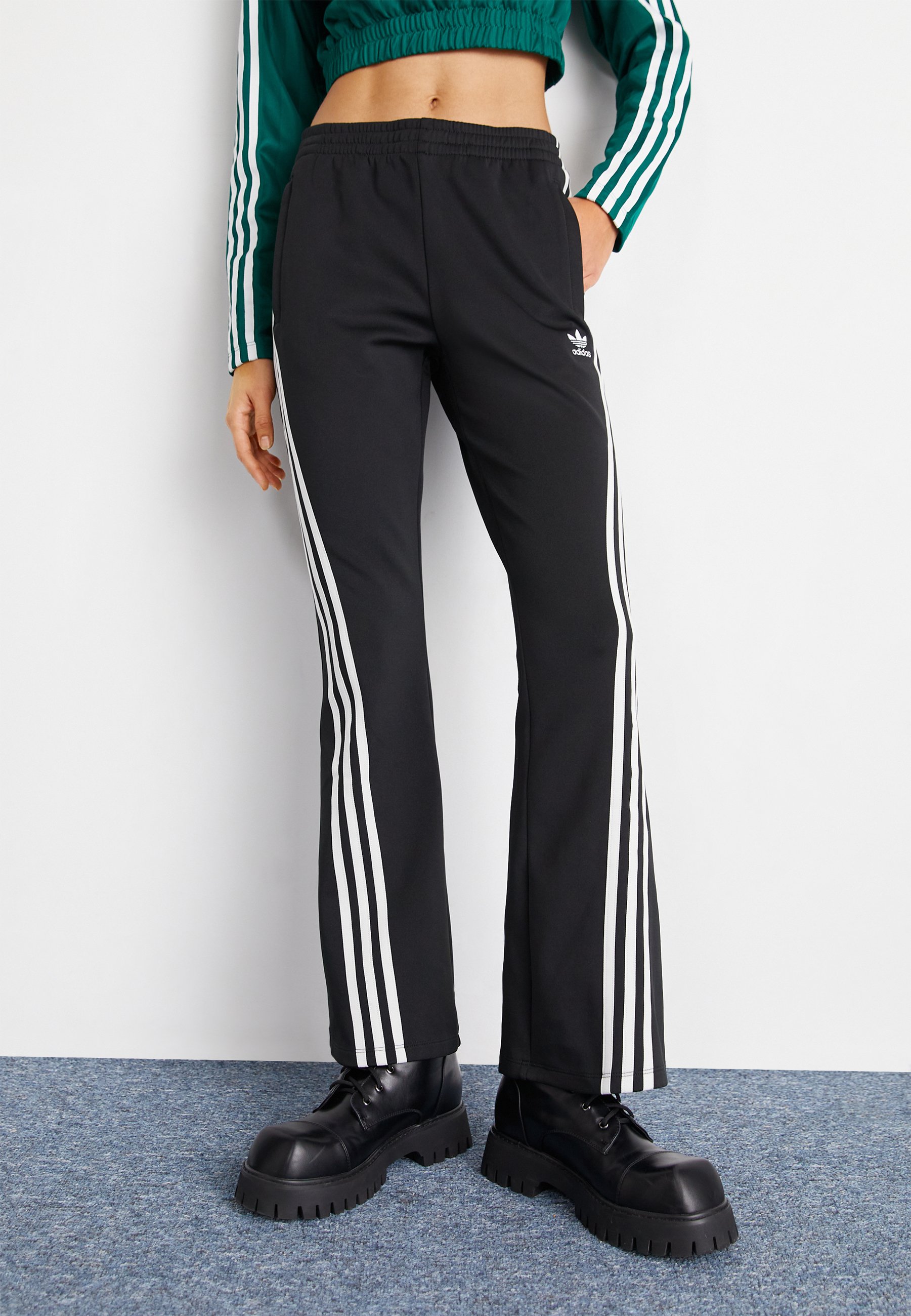 flared adidas tracksuit bottoms