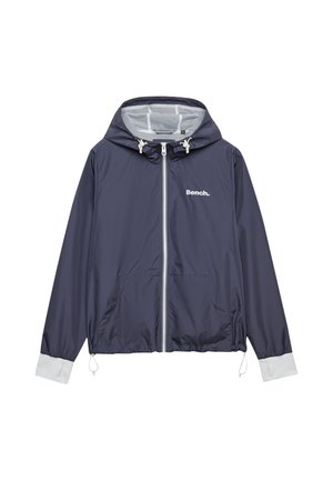 Bench, BENCH X SUPERDRY &AMP; CO BENCH HOODED SHELL ZIP JACKET - Veste légère - crt navy  white