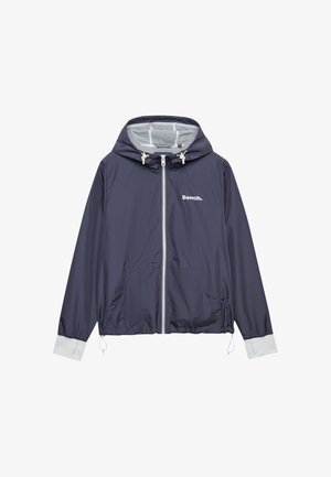 Bench, BENCH X SUPERDRY & CO BENCH HOODED SHELL ZIP JACKET - Veste légère - crt navy white