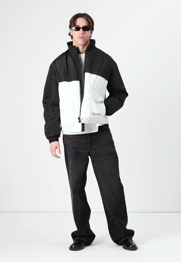BLOCKED PADDED JACKET - Winter jacket3