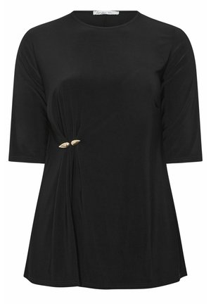 Yours Clothing, PLUS SIZE GOING OUT TOPS - Langærmet T-shirt - black