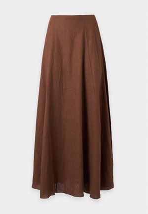 Topshop, MAXI SKIRT - Maxinederdele - chocolate brown
