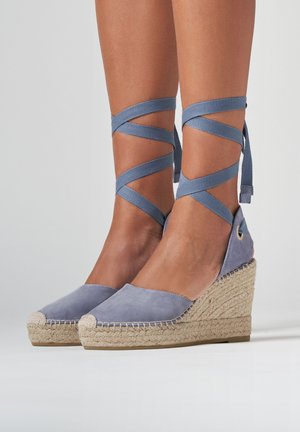 FRED MARTIN COLLECTION BARI - Sandalias con plataforma - jeans suede