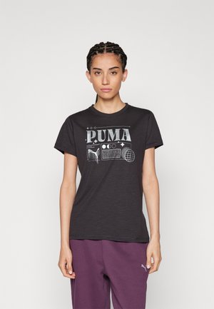 WOMENS GRAPHIC CONCEPT TEE - Print T-shirt - black