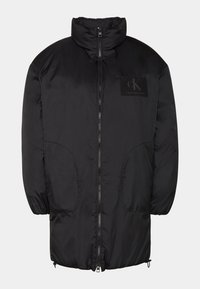 Calvin Klein Jeans OVERSIZED QUILTED PUFFER - Klasický kabát - ck black